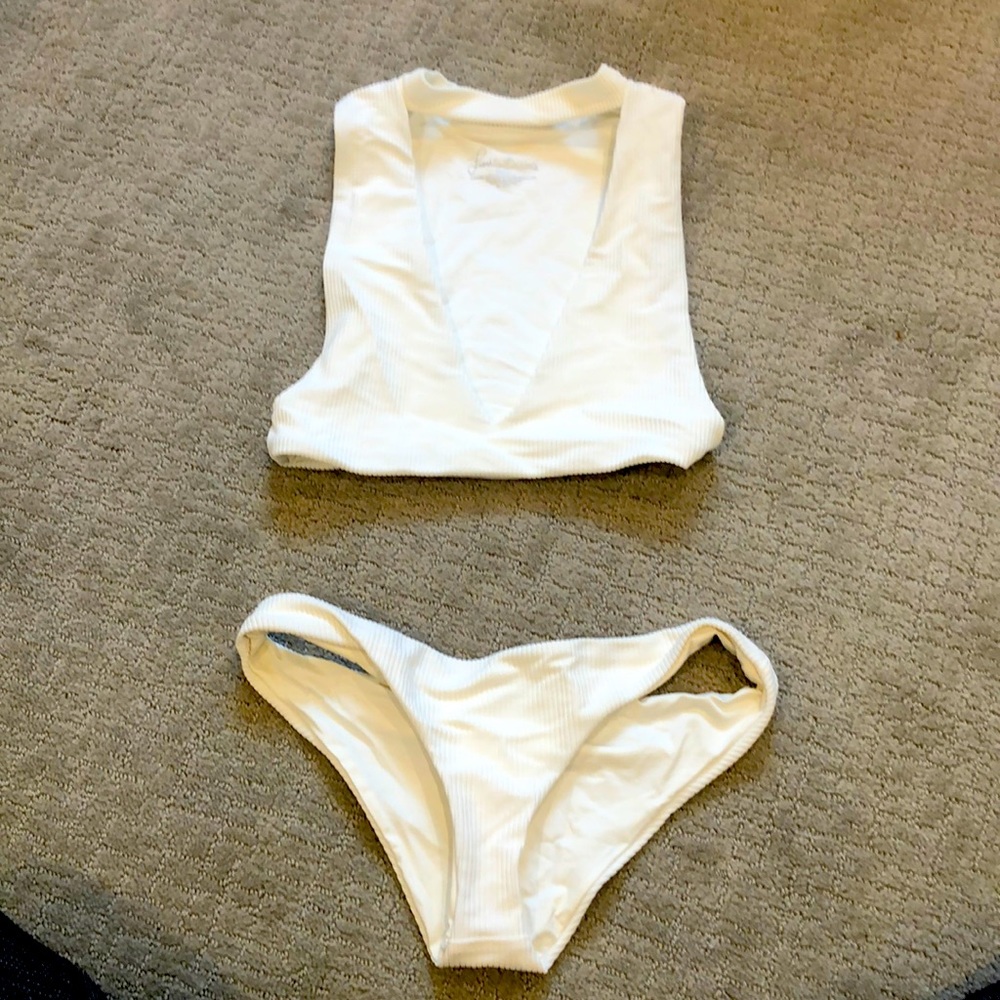 Frankies White Bikini: TOP ONLY